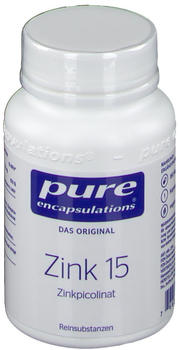 Pure Encapsulations Zink 15 Zinkpicolinat Kapseln (180 Stk.)