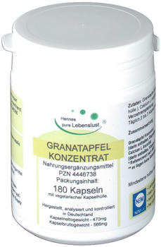 G&M Naturwaren Granatapfel Konzentrat 40% Vegi Kapseln (180 Stk.)