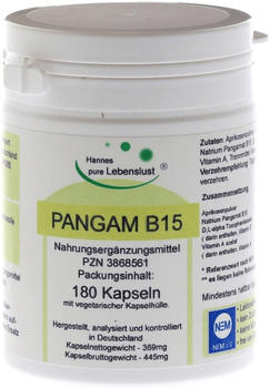 G&M Naturwaren Pangam Vitamin B15 Vegi Kapseln (180 Stk.)