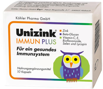 Köhler Pharma Unizink Immun Plus Kapseln (10 Stk.)
