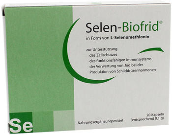 Biofrid Selen-Biofrid Kapseln (20 Stk.)