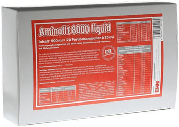 Eder Health Nutrition Aminofit 8000 Liquid Ampullen (20 Stk.)