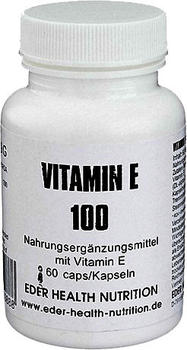 Eder Health Nutrition Vitamin E 100 Kapseln (60 Stk.)