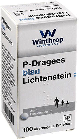 Winthrop P Dragees Blau (100 Stk.)