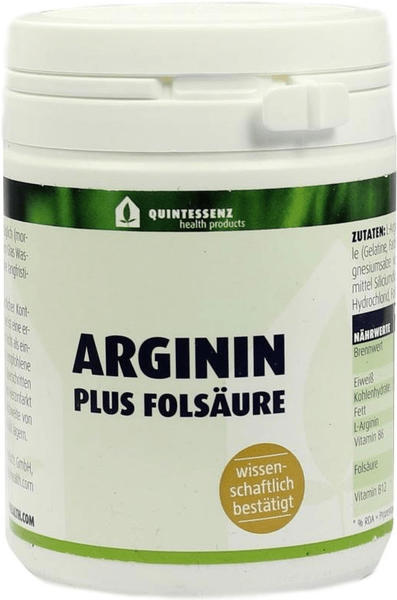 Quintessenz Health Products Arginin Plus Folsaeure Kapseln (120 Stk.)