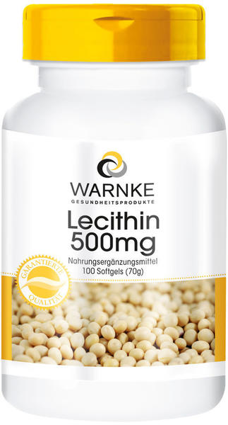 Warnke Gesundheit Lecithin 500 mg Kapseln (100 Stk.)