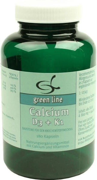 11 A Nutritheke Calcium D3 + K1 Kapseln (180 Stk.)