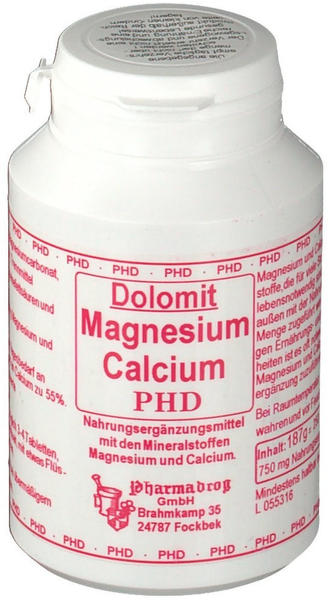 Pharmadrog Dolomit Magnesium Calcium Tabletten (250 Stk.) Test ❤️ Jetzt ab  7,65 € (April 2022) Testbericht.de