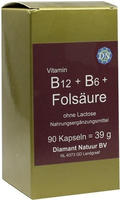 B12+b6+fols&auml;ure ohne Lactose Kapseln 90 St