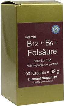 Diamant Natuur B.V. B 12 + Folsäure ohne Lactose Kapseln (90 Stk.)