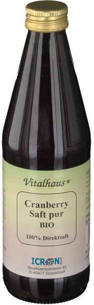Axisis Cranberry Saft Pur Bio Vitalhaus (330 ml)