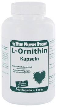 Hirundo Products L-ornithin 500 mg Kapseln (200 Stk.)