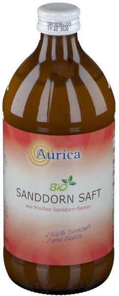 Aurica Sanddorn 100% Direktsaft Bio (500 ml)