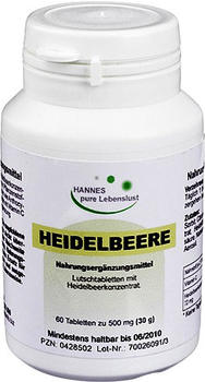 G&M Naturwaren Heidelbeer Augen Tabletten (60 Stk.)