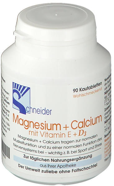 J. Schneider Magnesium + Calcium Kautabletten (90 Stk.)