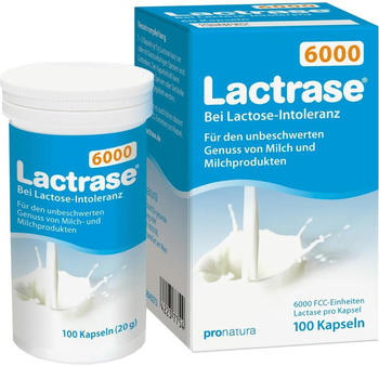 Pro Natura Lactrase 6000 FCC Kapseln (100 Stk.)