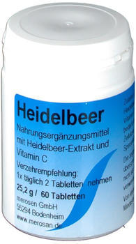 Merosan Heidelbeer Tabletten (60 Stk.)