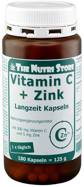 Hirundo Products Vitamin C 300 Zink 5 Langzeit Kapseln (180 Stk.)