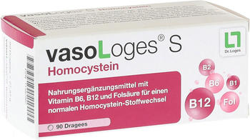Dr. Loges vasoLoges S Homocystein Dragees (90 Stk.)