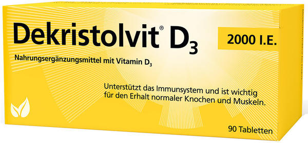 Hübner Dekristolvit D3 2.000 I.E. Tabletten (90 Stk.)