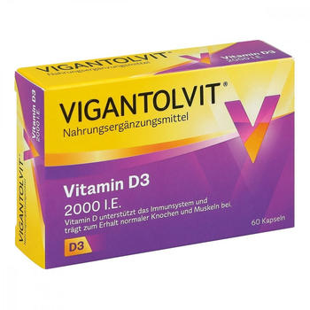 Merck Vigantolvit 2000 I.E. Vitamin D3 Weichkapseln (60 Stk.)