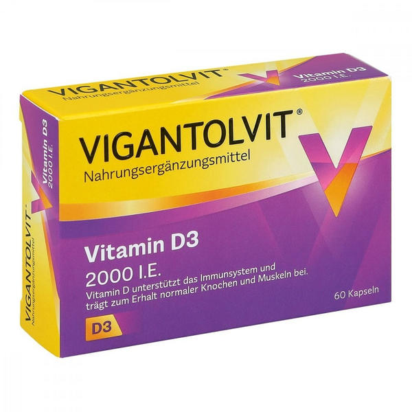 Merck Vigantolvit 2000 I.E. Vitamin D3 Weichkapseln (60 Stk.)