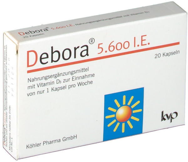 Köhler Pharma Debora 5.600 I.E. Kapseln (20 Stk.)