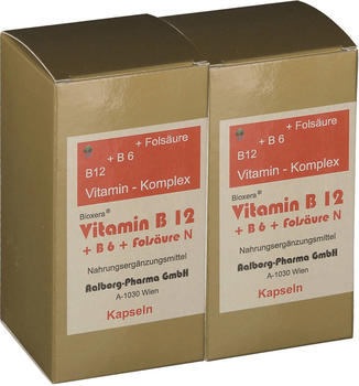 Aalborg Pharma Vitamin B12+B6+Folsäure Komplex N Kapseln (200 Stk.)