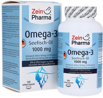 ZeinPharma Omega-3 1000 mg Seefischöl Softgel-Kapseln (140 Stk.)