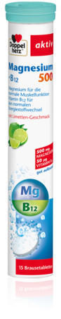 Doppelherz aktiv Magnesium 500 + Vitamin B12 Brausetabletten (15 Stk.)
