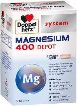 Doppelherz system Magnesium 400 Depot Tabletten (60 Stk.)
