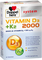 Doppelherz Vitamin D3 2000+K2 system Tab 60 St