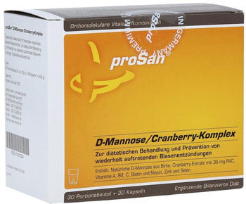 Prosan D-Mannose / Cranberry-Komplex Pulver + Kapseln (30 Stk.)
