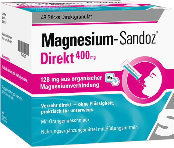 Hexal Magnesium-Sandoz Direkt 400mg Granulat Sticks (48 Stk.)