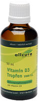 PZN-DE 13427421, Allcura Naturheilmittel Vitamin D3 Tropfen 1000 I.E. 50 ml,
