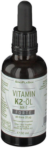 Sinoplasan Vitamin K2-Öl MK7 Forte all-trans 20µg Tropfen (50ml)