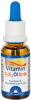 Dr. Jacobs Vitamin D3K2 Öl forte 2000 IE D3+K2 hochdosiert (20ml)