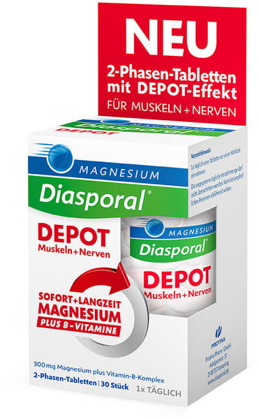 Protina Magnesium Diasporal Depot Muskeln + Nerven (30 Stk.)
