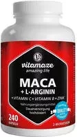 Vitamaze MACA 4:1 Hochdosiert + L-Arginin Kapseln 240 St