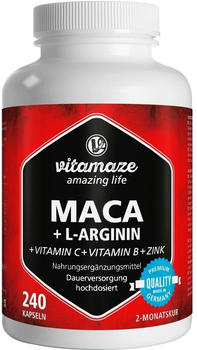 Vitamaze MACA + L-Arginin Kapseln (240 Stk.)