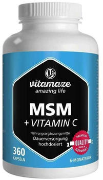 Vitamaze MSM + Vitamin C Kapseln (360 Stk.)