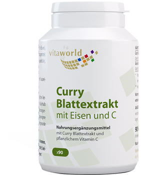 Vita-World Curry Blattextrakt mit Eisen und Vitamin C Kapseln (90 Stk.)