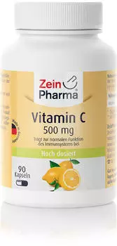 ZeinPharma Vitamin C 500mg Kapseln (90 Stk.)