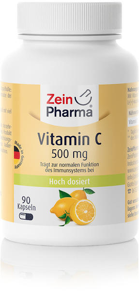 ZeinPharma Vitamin C 500mg Kapseln (90 Stk.)