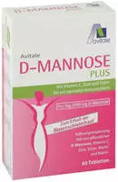 D-Mannose Plus 2000mg Tabletten mit Vitaminen und Mineralstoffen 60 St
