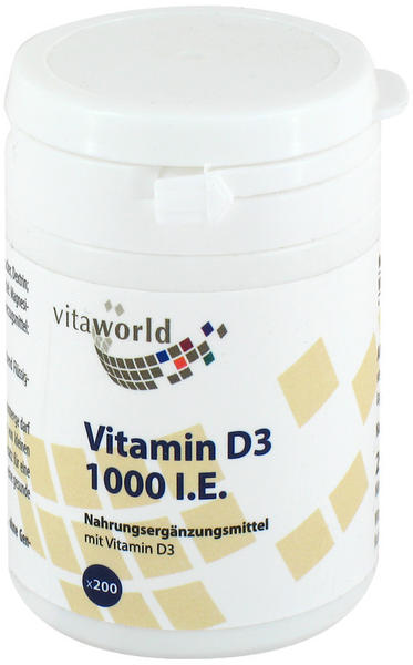 Vita-World Vitamin D3 100 I.E. pro Tag Tabletten (200 Stk.)