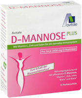 PZN-DE 15211369, Avitale D-mannose PLUS 2000 mg Sticks m.Vit.u.Mi 15X2,47 g,