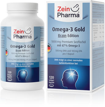 ZeinPharma Omega-3 Gold Brain Edition Softgelkapseln (120 Stk.)