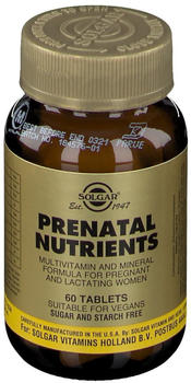 Solgar Prenatal Nutrient Tablets (60 tabs)