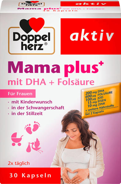 Doppelherz aktiv Mama plus DHA+Folsäure Kapseln (30 Stk.)